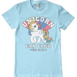 Unicorn Fan Club - T-paita, vaaleansininen