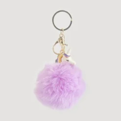 Unicorn Pom Pom - Avaimenperä, useita värivaihtoehtoja