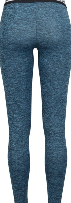 Urban Classics Active Melange logo - Legginsit, turquoise