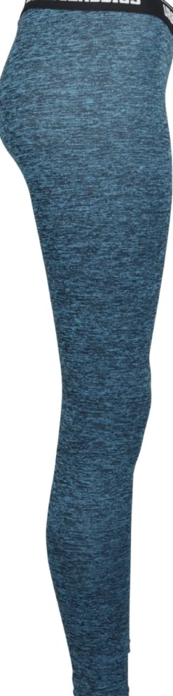Urban Classics Active Melange logo - Legginsit, turquoise