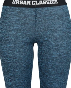 Urban Classics Active Melange logo - Legginsit, turquoise