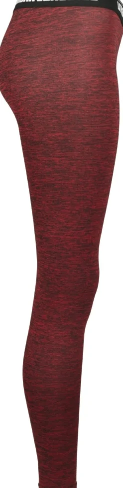 Urban Classics Active Melange logo - Legginsit, red