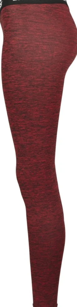Urban Classics Active Melange logo - Legginsit, red