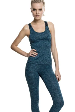 Urban Classics Active Melange - Toppi, turquoise