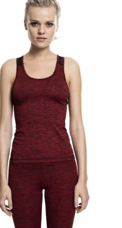 Urban Classics Active Melange - Toppi, red