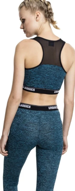 Urban Classics Active Melange logo - Urheiluliivit, turquoise