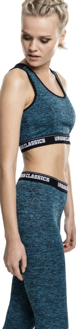 Urban Classics Active Melange logo - Urheiluliivit, turquoise