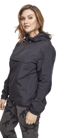 Urban Classics Basic PullOver - Tuulitakki, Black