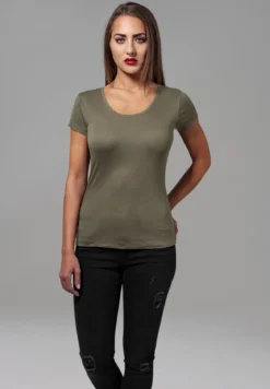 Urban Classics Basic Viscose - T-paita, oliivi