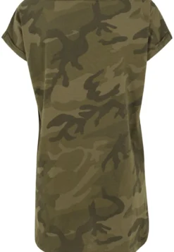 Urban Classics Camo Back Shaped - T-paita, olive camo