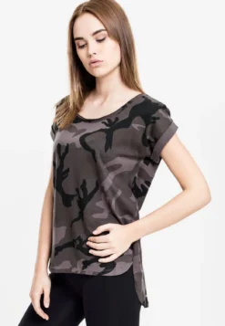 Urban Classics Camo Back Shaped - T-paita, darkcamo