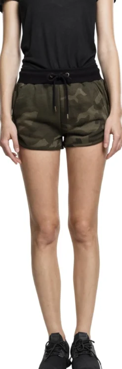 Urban Classics Camo - Hotpantsit, olive camo