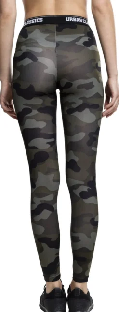 Urban Classics Camo logo - Legginsit, wood camo