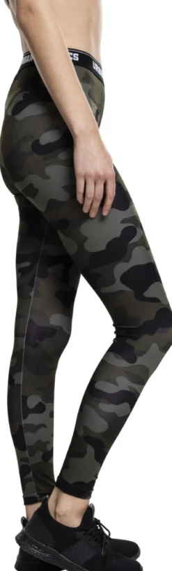 Urban Classics Camo logo - Legginsit, wood camo