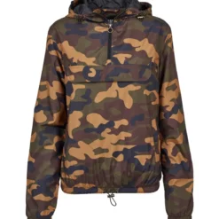 Urban Classics Camo Pull Over - välikausitakki, woodcamo
