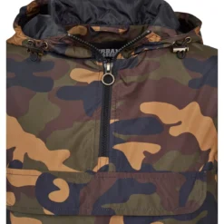 Urban Classics Camo Pull Over - välikausitakki, woodcamo