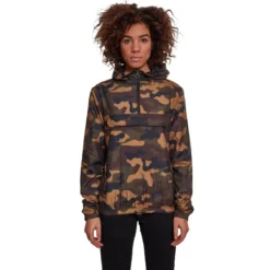 Urban Classics Camo Pull Over - välikausitakki, woodcamo