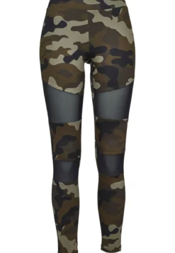Urban Classics Camo Tech Mesh - Legginsit, woodcamo