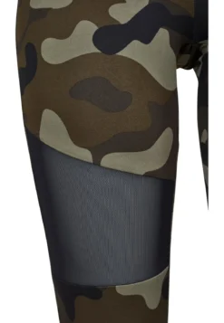 Urban Classics Camo Tech Mesh - Legginsit, woodcamo