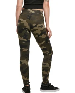 Urban Classics Camo Tech Mesh - Legginsit, woodcamo