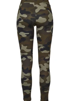 Urban Classics Camo Tech Mesh - Legginsit, woodcamo