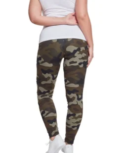 Urban Classics Camo Tech Mesh - Legginsit, woodcamo