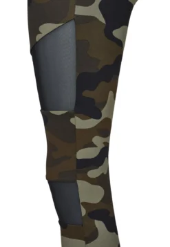 Urban Classics Camo Tech Mesh - Legginsit, woodcamo