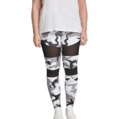 Urban Classics Camo Tech Mesh - Leggingsit, snow camo