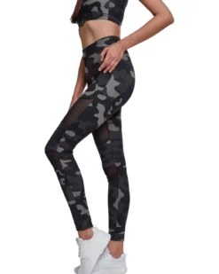 Urban Classics Camo Tech Mesh - Leggingsit, darkcamo