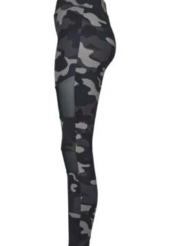 Urban Classics Camo Tech Mesh - Leggingsit, darkcamo