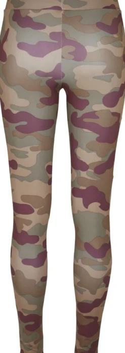 Urban Classics Camo Tech Mesh - Legginsit, redwood camo