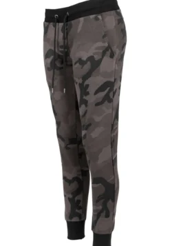 Urban Classics Camo Terry - Naisten collegehousut, dark camo