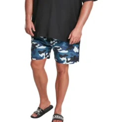 Urban Classics Camo - Uimashortsit, blue camo