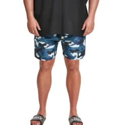Urban Classics Camo - Uimashortsit, blue camo