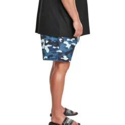 Urban Classics Camo - Uimashortsit, blue camo