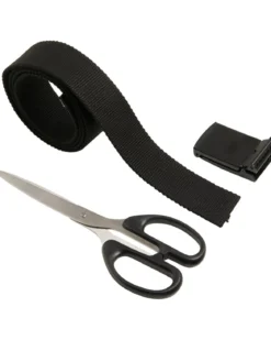 Urban Classics - Canvas vyö, black/black