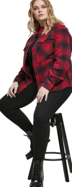 Urban Classics Check Overshirt - Kauluspaita