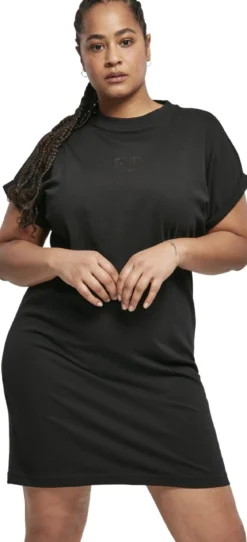 Urban Classics Cut On Sleeve Printed - Naisten T-paitamekko