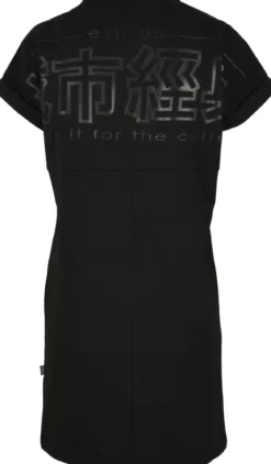Urban Classics Cut On Sleeve Printed - Naisten T-paitamekko