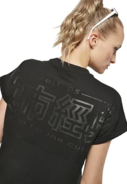 Urban Classics Cut On Sleeve Printed - Naisten T-paitamekko