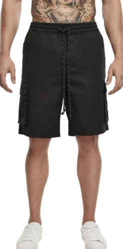 Urban Classics Drawstring Carco - Miesten Shortsit, musta