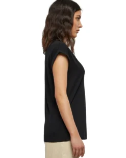 Urban Classics Extended Shoulder - Naisten T-paita, musta