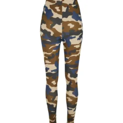 Urban Classics High Waist Camo Tech- leggingsit, summerolive camo