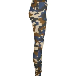 Urban Classics High Waist Camo Tech- leggingsit, summerolive camo