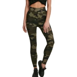 Urban Classics High Waist Camo Tech- legginsit, woodcamo