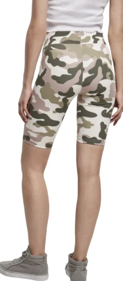 Urban Classics High Waist Camo tech - Pyöräilyshortsit, duskrose