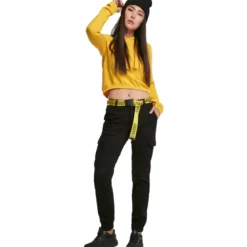 Urban Classics Highwaist Cargo - Reisitaskuhousut