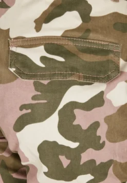 Urban Classics High Waist - Naisten reisitaskuhousut, duskrose camo