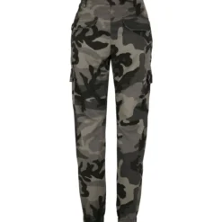 Urban Classics High Waist - Naisten reisitaskuhousut, darkcamo