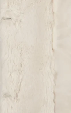 Urban Classics Hooded Teddy - Naisten välikausitakki, luonnonvalkoinen